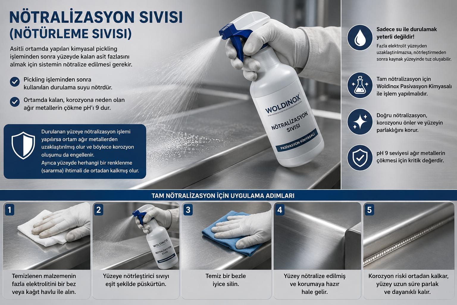 Woldinox Nötralizasyon  (Nötrleme Sıvısı)