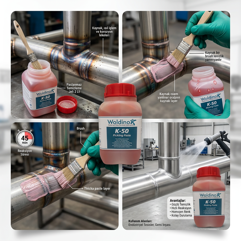 Woldinox K50 Kaynak Temizleme Jeli